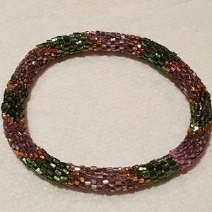 Nepal Glass Bead Bracelet